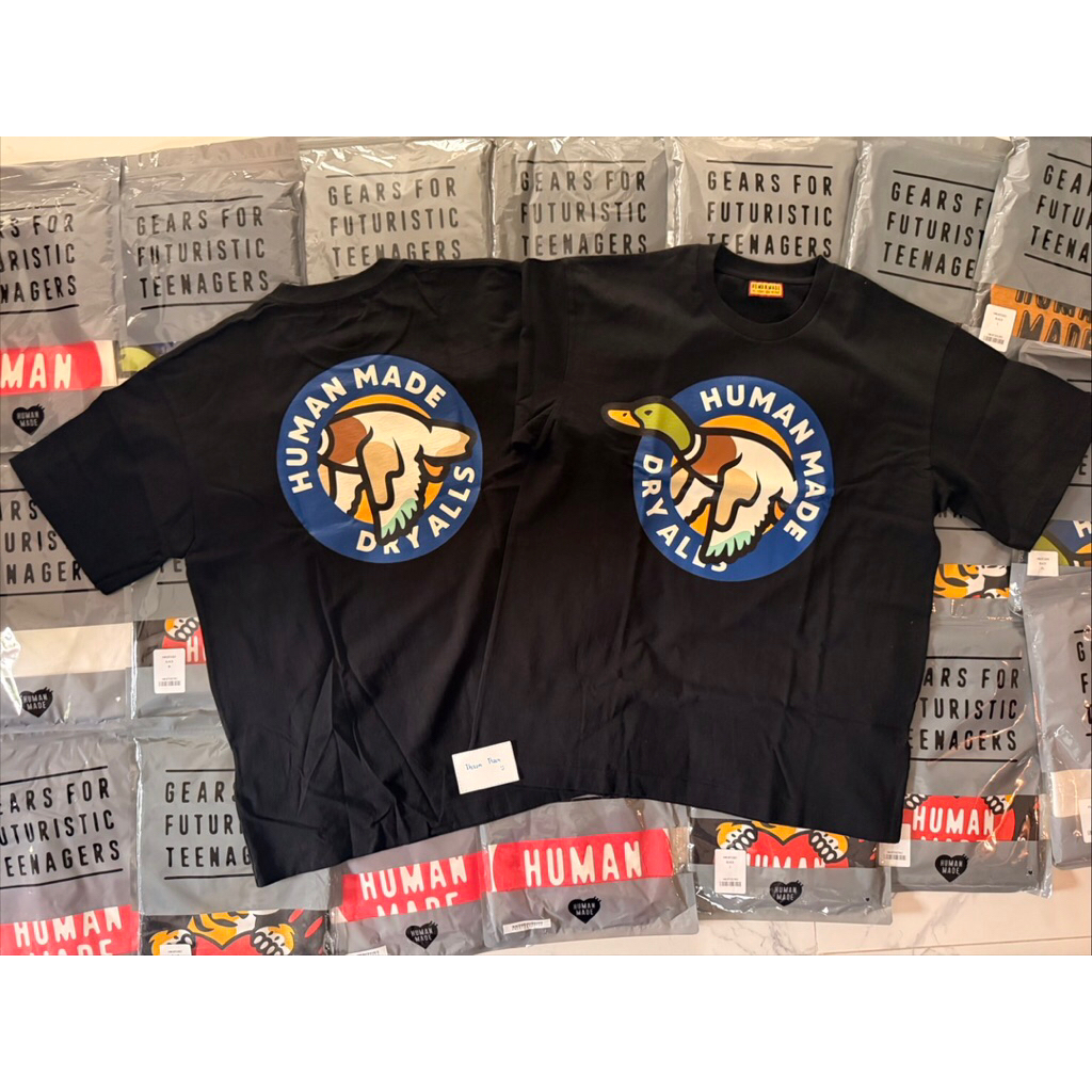 🦆พร้อมส่ง เสื้อยืดhuman made graphics t-shirt