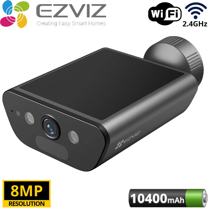 EZVIZ EB5 8MP 4K Solar Battery Camera กล้องวงจรปิดภายนอก แบตเตอรี่