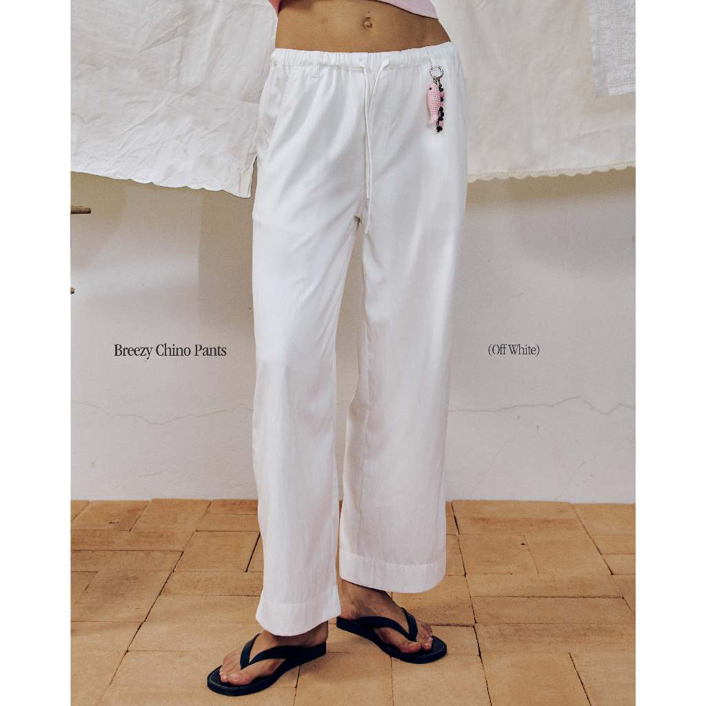 Reverie Breezy Chino Pants - กางเกงขายาวเอวยางยืด (มี 2 สี)