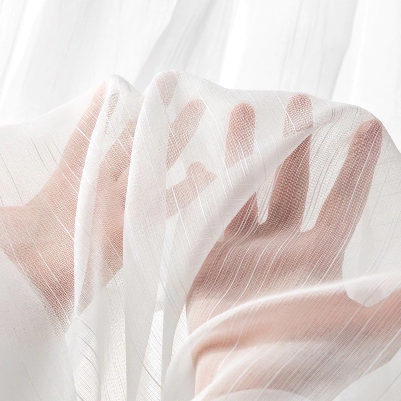 แนะนำ ผ้าม่าน ผ้าม่านโปร่งแสงสีขาว ม่านบางกรองแสง สไตล์มินิมอล ผ้าม่านหน้าต่าง ผ้าม่านประตู บางและเบา อ่อนนุ่ม ราคาพิเศษ มีเก็บเงินปลายทาง