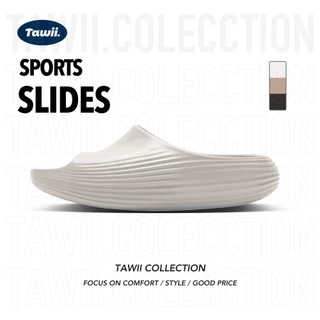 Tawii. รองเท้าแตะ EVA นุ่มสบาย ลื่นด้านล่างหนา รองเท้าแตะเพศฟรี รองเท้าชายหาด กิจกรรมกลางแจ้ง 3 สี