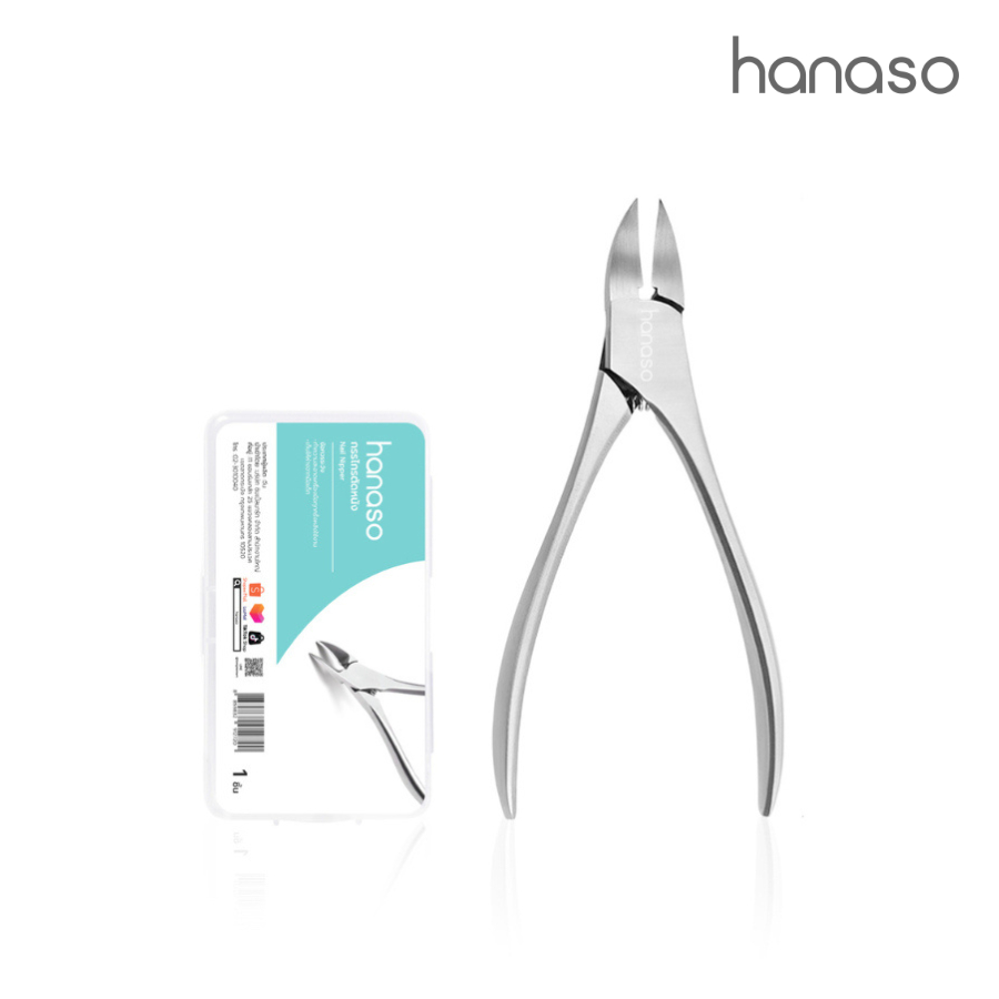 Hanaso กรรไกรตัดเล็บ ชุด 1 ชิ้น กรรไกรตัดหนังกําพร้า Nail clippers แบบสเตนเลส อุปกรณ์ทำเล็บ