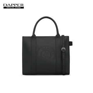 DAPPER กระเป๋าถือ DP Logo Stamp Tote Bag สีดำ (BM3/BK/1299PN)