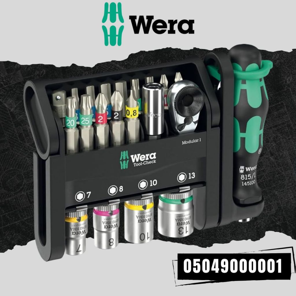 WERA ชุดไขควงและประแจ TOOLS-CHECK MODULAR1 21 ชิ้น No.05049000001
