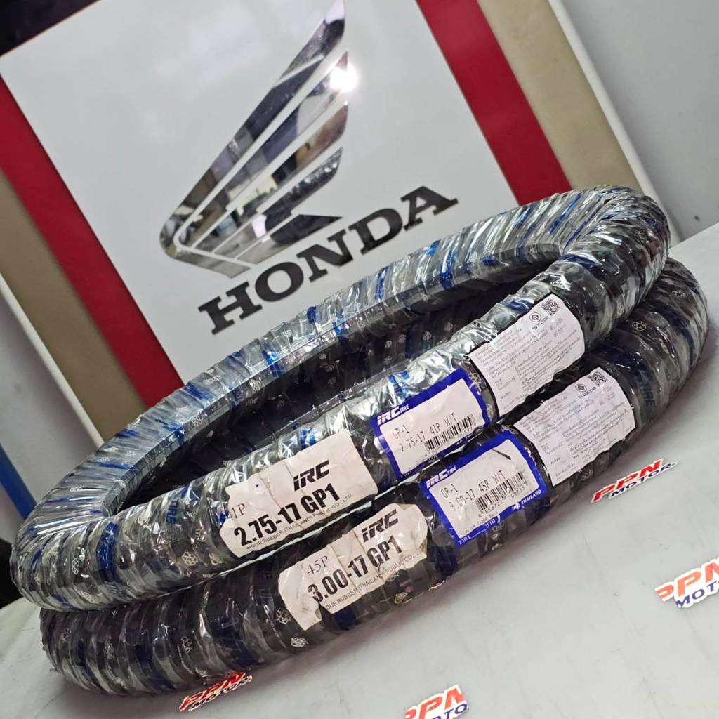 ยางกึ่งวิบาก ยางนอก FOR HONDA CT125 IRC GP1 GP-1 ขนาด 2.75-17 + 3.00-17 ราคาพิเศษ!