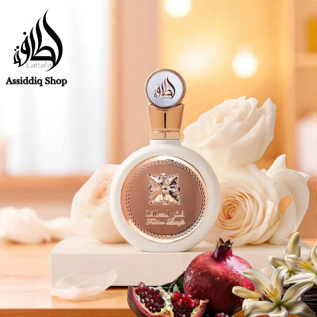 Fakhar Rose gold  EDP by Lattafa 100 ml ดอกไม้สำหรับผู้หญิง (ขวดขาว)