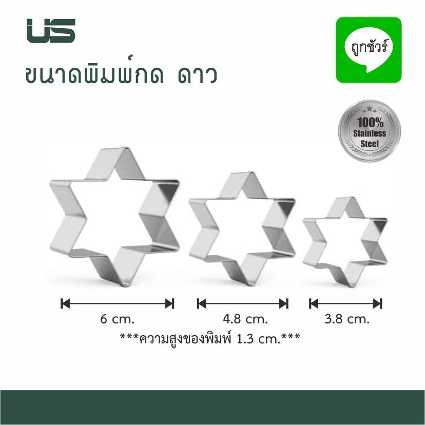 พิมพ์กดคุ้กกี้ คละลาย 12 ชิ้น สแตนเลส - รูปที่ 5