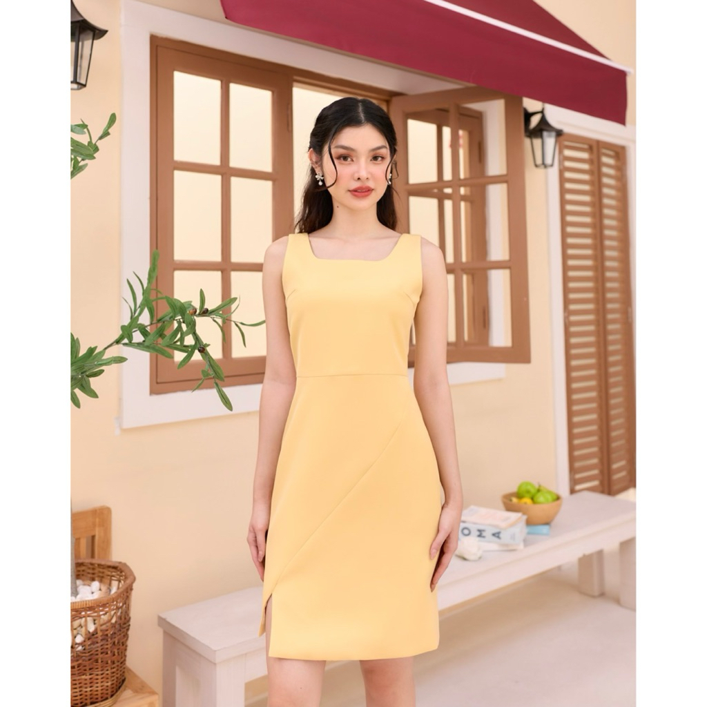 Common Cold Dress รุ่น Custard Cake สีเหลืองนม