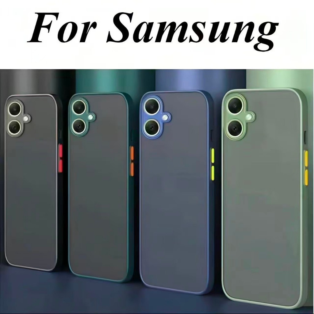 ส่งจากไทย เคสขอบสีผิวด้าน สำหรับ Samsung A07 A17 A06 A16 A05 A05S A14 A15 A25 A35 A26 A36 A56 กันกระแทก ขอบนิ่มหลังแข็ง