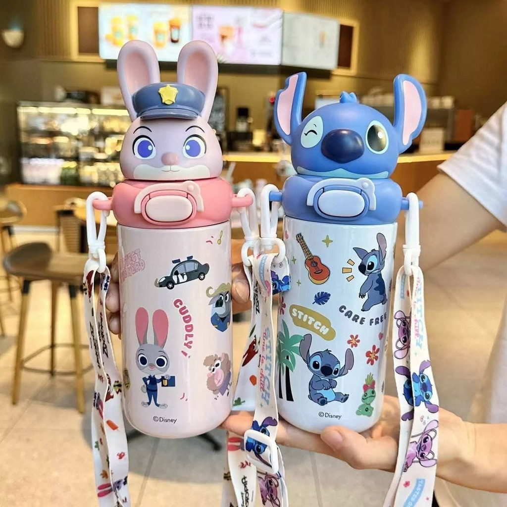 มาใหม่  สวยพรีเมี่ยม งานแท้ Disney  ขนาด 480 ml. เก็บเย็นได้ทั้งวัน สแตนเลส 316  น้ำหนักเบา มีหลอดดูดนิ่ม ดูดง่าย รูปที่ 8