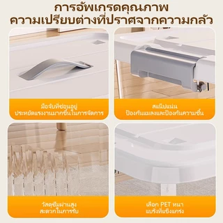 AIMO กล่องเก็บของ กล่อกเก็บของเล่น กล่องพลาสติกโปร่งใส เก็บเสื้อผ้า ได้เก็บของเล่น วัสดุ ชPP แรงแบริ่งที่แข็งแกร่ง