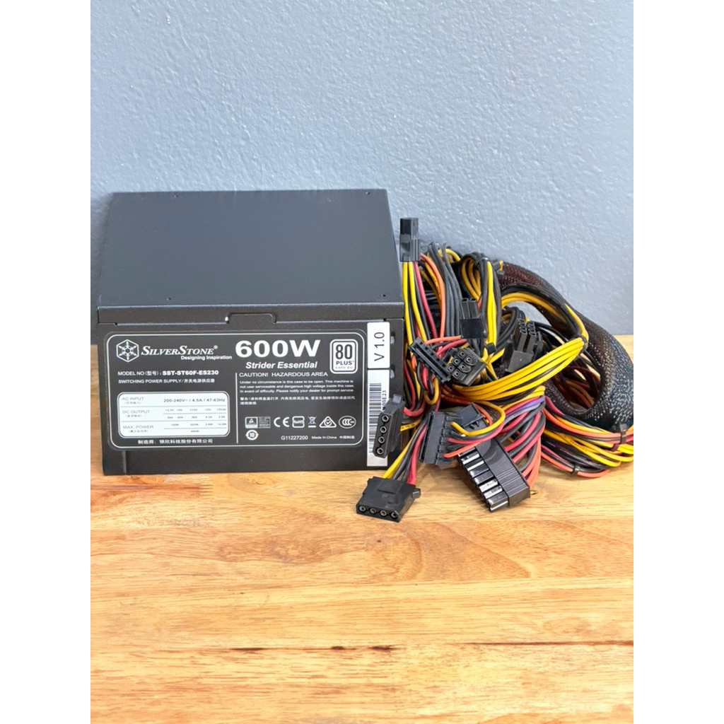 เพาเวอร์ซัพพาย PSU SilverStone 600w / Gview 550w 80plus