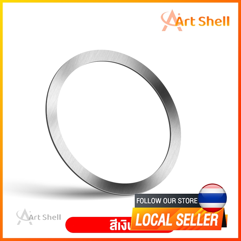 แผ่นแหวนแม่เหล็กชาร์จไร้สาย iPhone 17 15 16 14 13 11 12 pro max series เครื่องชาร์จไร้สายวงแหวนโลหะ
