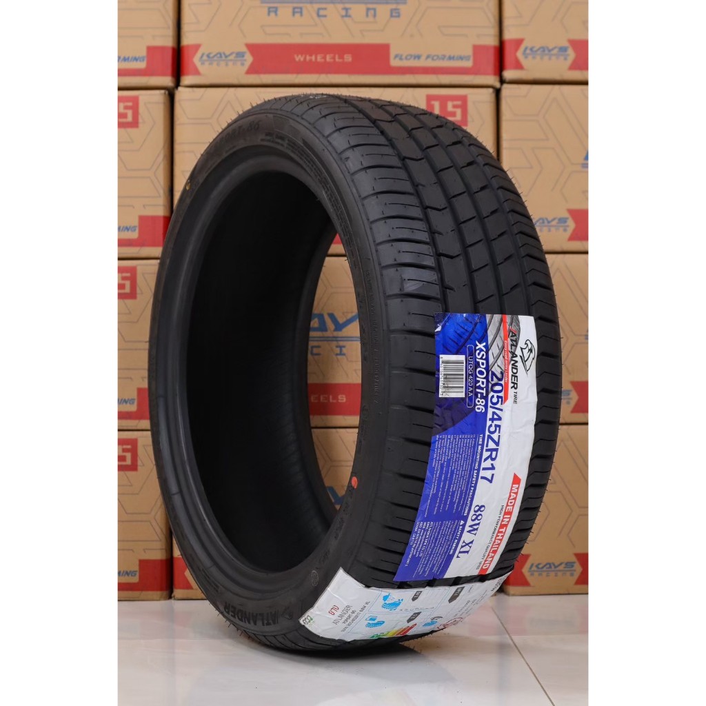 ยางขอบ17 205 45ZR17 ATLANDER รุ่น XSPORT 86 ยางไทย