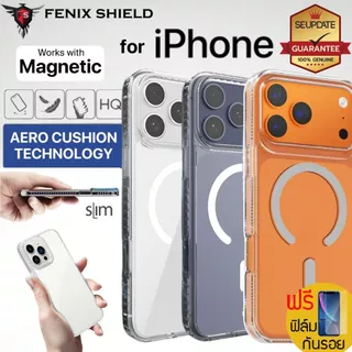 (แถมฟิล์ม) เคส FenixShield Tough Pro Clear สำหรับ iPhone 17 / 17e / 16e / 16 / 15 / 14 / 13 / Air / Plus / Pro / Max
