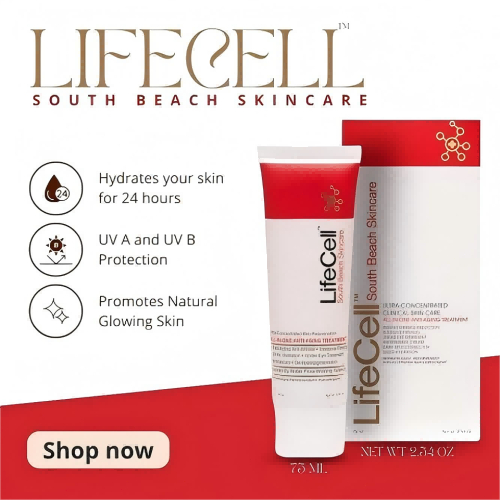 Life Cell กําจัดริ้วรอย LIFECELL Cream 75ml/All in One South Beach Skincare