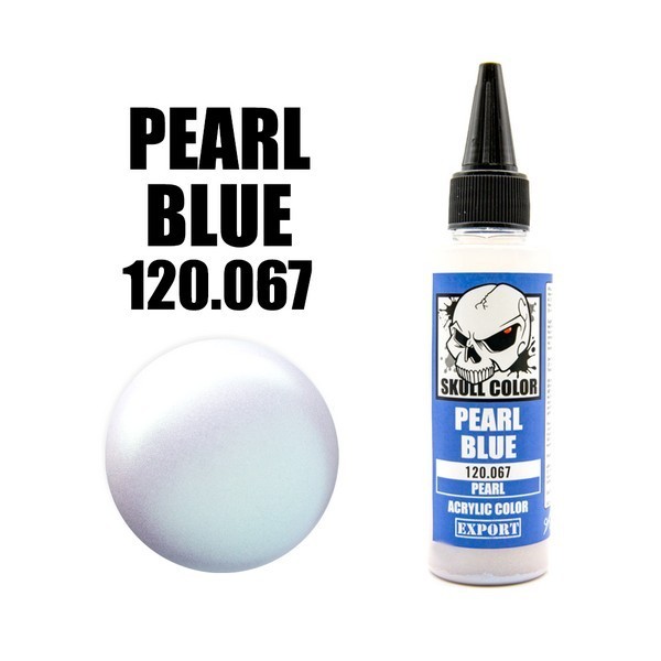 ( เฉพาะส่งด่วน กท ) Skull Color 120.067 Pearl Blue 60 ml (Pearl) Skull Color 8853100903670 (สี)