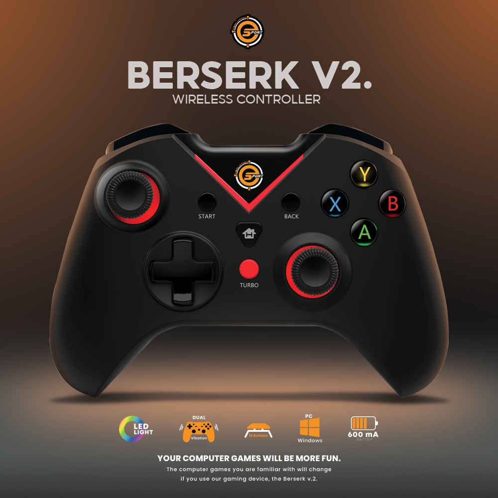 Neolution E-Sport Gaming Controller Berserk V.2 Joy Games จอย คอนโทรลเลอร์ ไร้สาย2.4