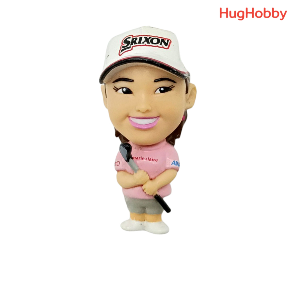 [มือ2] พวงกุญแจ ฟิกเกอร์นักกอล์ฟหญิง Miho Koga (Salonpas Cup) ขนาด 4cm งานแท้จากญี่ปุ่น