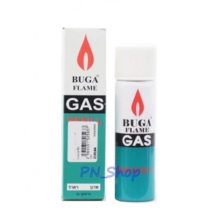 แก๊สกระป๋องสำหรับเติมไฟแช็ค BUGA FLAME GAS ขนาด 50 ml.