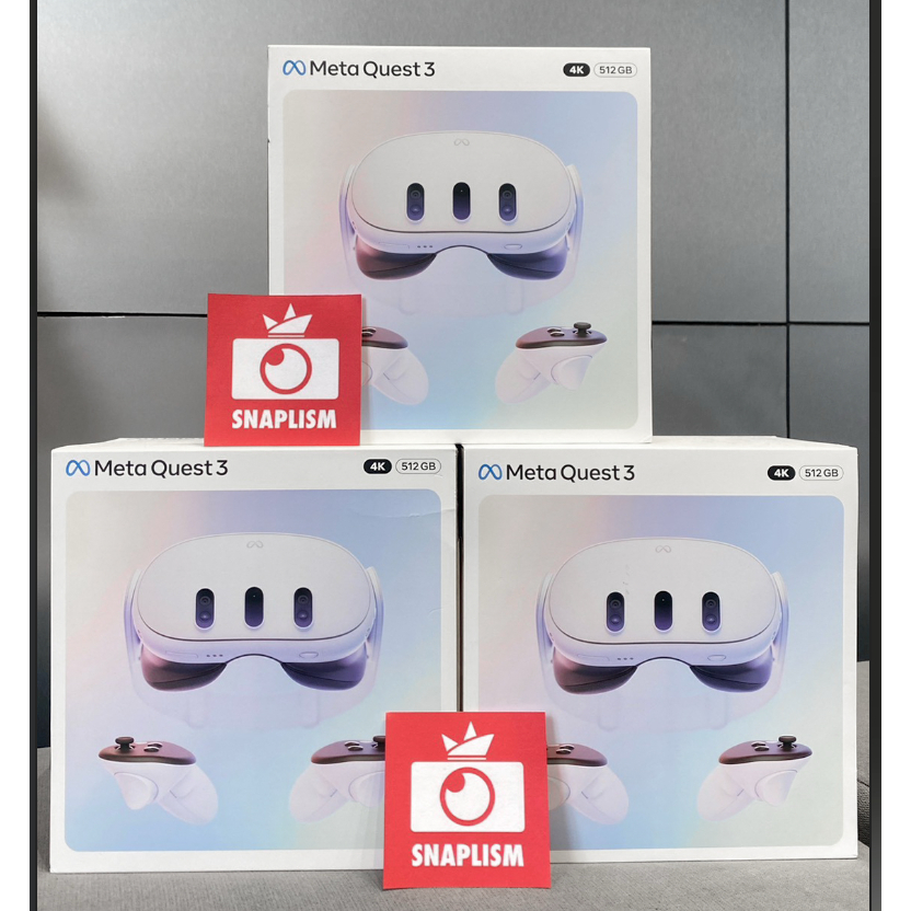 กทมส่งใน 1 ชม.💥 Meta Quest 3 128-512 GB All-In-One Virtual Reality Headset (VR) - White meta quest 2
