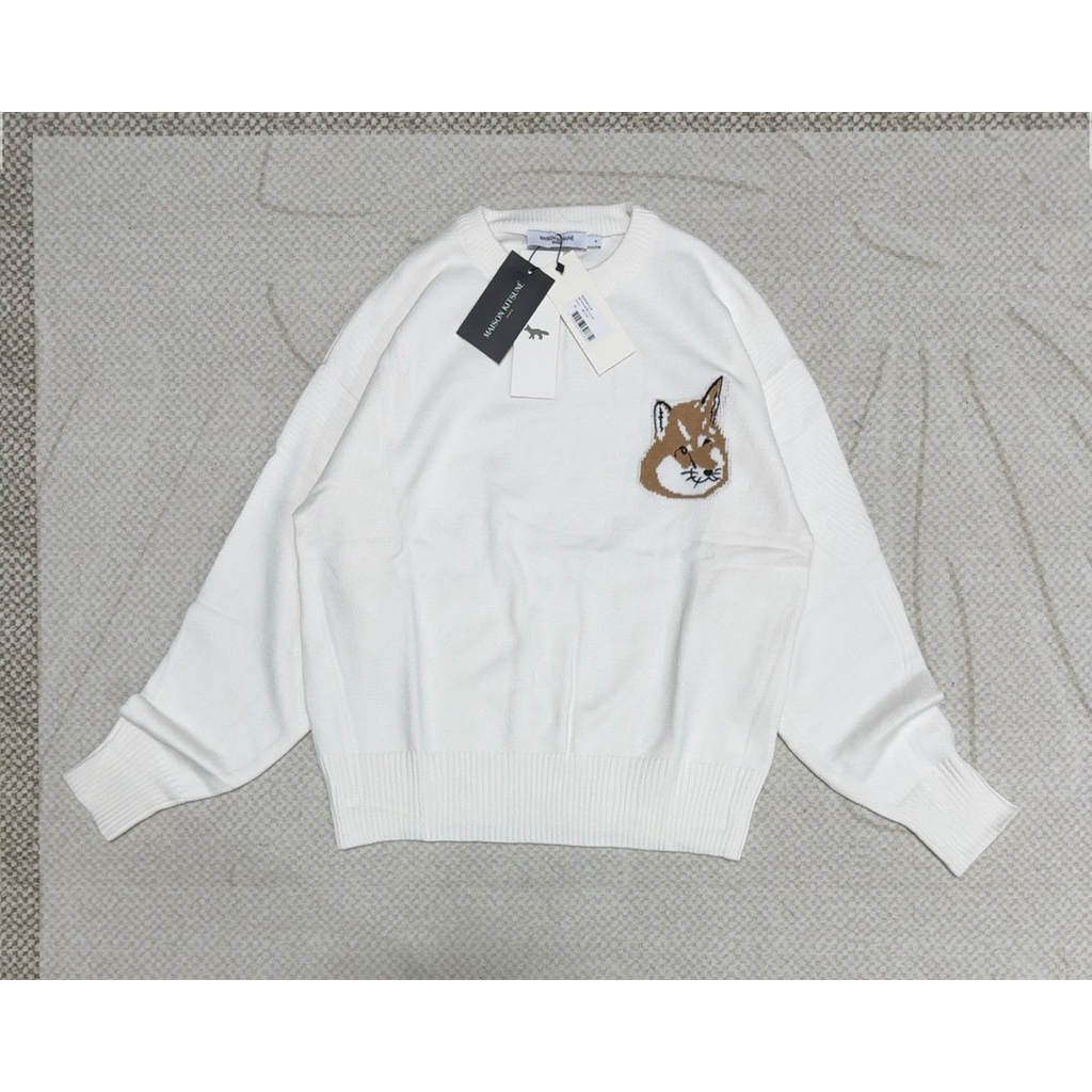 พร้อมส่ง Maison Kitsune fox-motif cotton jumper sweater