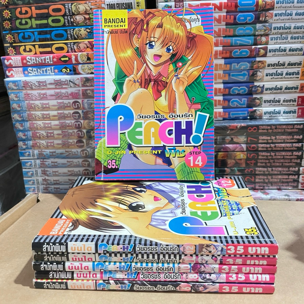 PEACH วัยอรชร อ้อนรัก เล่ม 6,8,10,11,12,14 (สำนักพิมพ์บันได) มือสอง