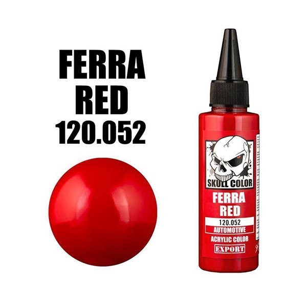 (ส่งด่วนใน กท) Skull Color 120.052 Ferrari Red 60 ml [Automotive] 8853100903526 (สี)