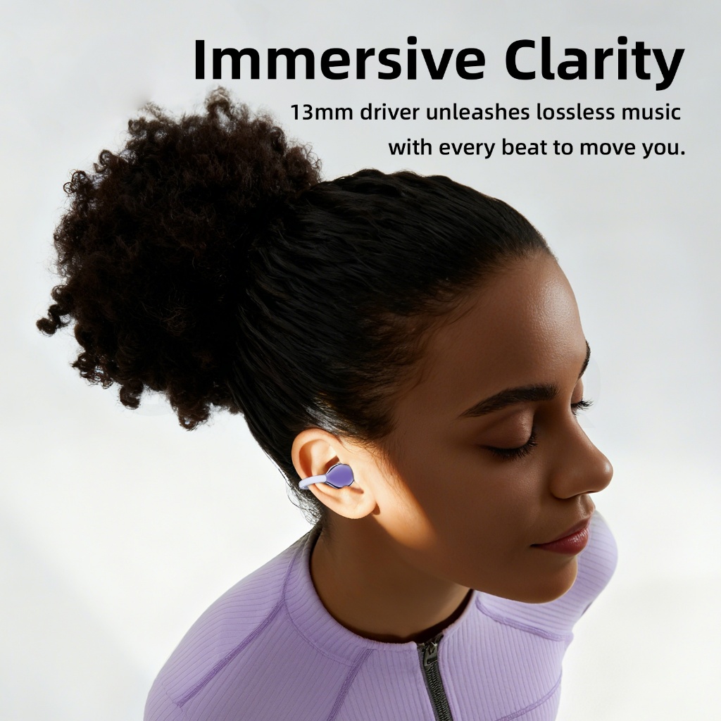 GOOJODOQ Clip-on Wireless Earphones Bluetooth 5.3 Stable Connection Intelligent Touch and AI Assistant Adjustable Hook ราคา ถูกที่สุด ดีลบีเคเค แกลเลอรีภาพที่ 6