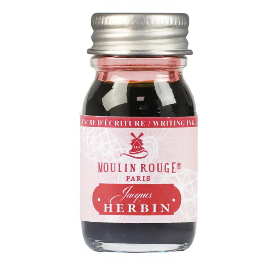 J HERBIN Writitng ink – moulin rouge 10 ml paris (C11827T) / น้ำหมึกสำหรับปากกาหมึกซึม สี moulin rouge ขนาด 10ml