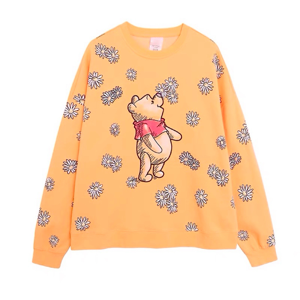 POOH SWEATSHIRT 🍯🍯 สเวตเตอร์ งานปัก วินนี่ เดอะพูห์  งานแท้ (TS670)