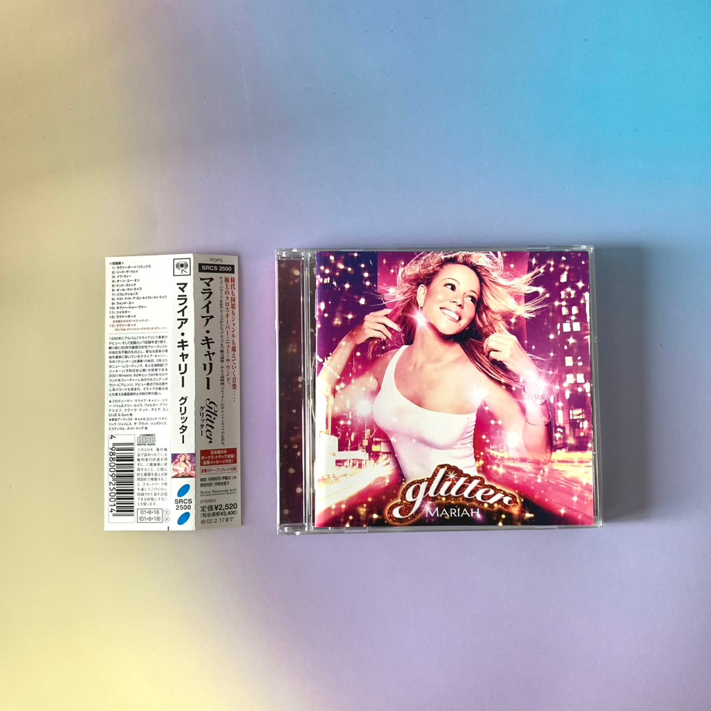 🛒 (พร้อมส่ง) CD ซีดีเพลง: Mariah Carey — Glitter (soundtrack/Japan Bonus Track) [promo] xDa Brat, Lu