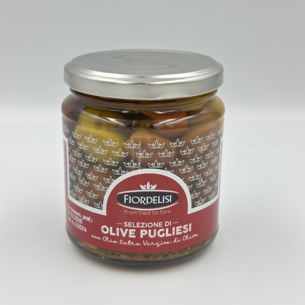 Fiordelisi Italian Mixed Olives Selection in Extra Virgin Olive Oil, 280g