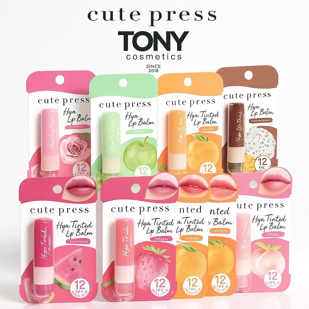 CUTE PRESS ลิป บาล์ม HYA TINTED LIP BALM ไฮยา ทินท์ ลิป บาล์ม ขนาด 3.7 กรัม