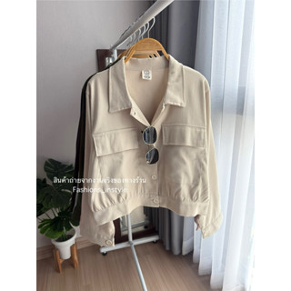 [อก 44] เสื้อแจ็กเก็ตผ้าคอตตอนผสมเนื้อนุ่ม (HC6)