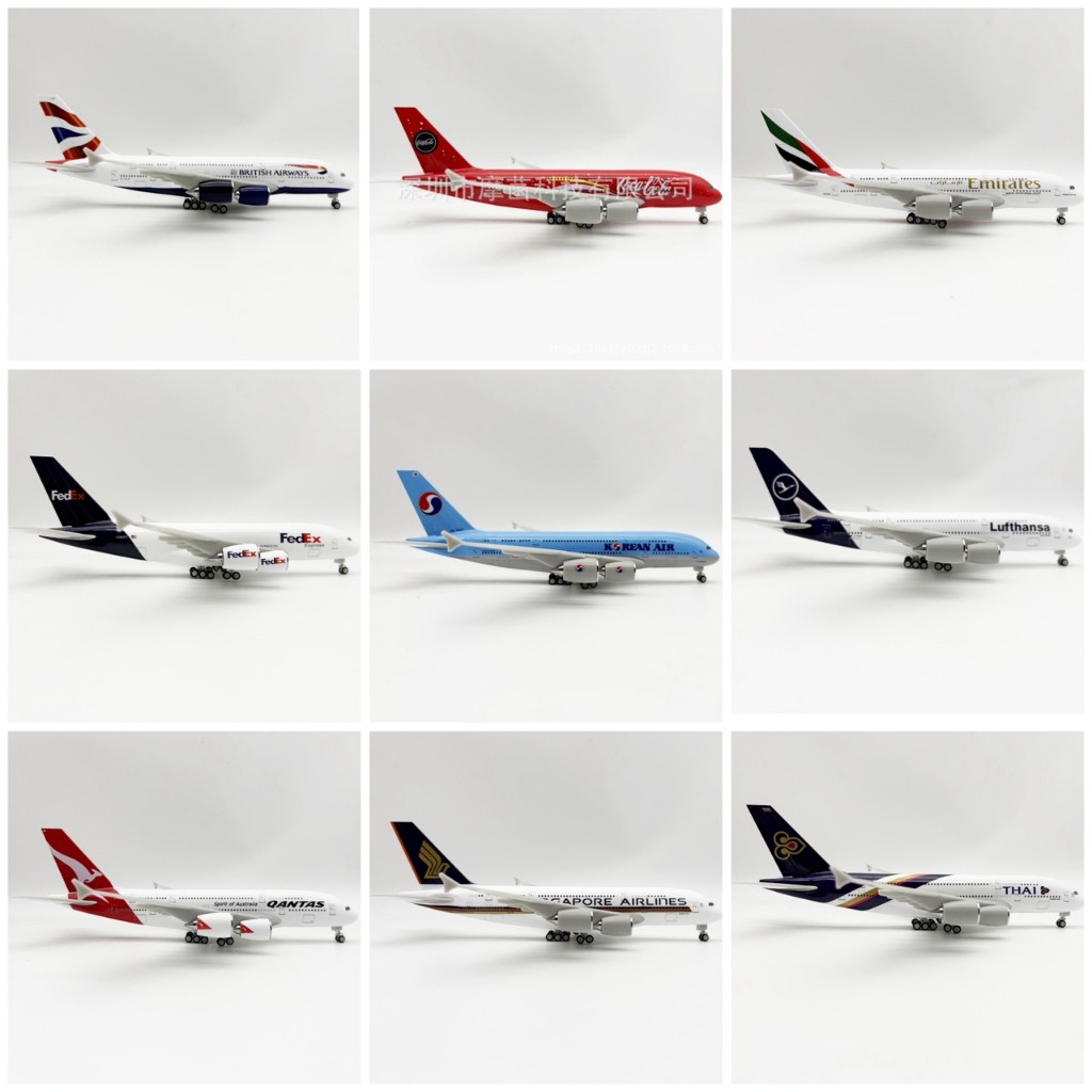 สินค้ามาใหม่ [30cm] โมเดลเครื่องบิน วัสดุเป็นเหล็ก มีล้อ Scale 1:280 สวย งานละเอียด - ของขวัญ ของสะสม ของเล่น