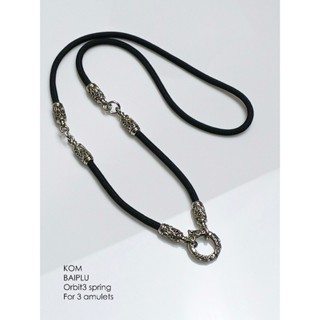 KOM Baiplu whitebrass rope necklace สร้อยพระ ไวท์บราส สำหรับ…
