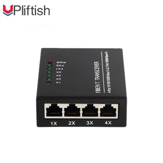 Upliftish ตัวแปลงสื่อไฟเบอร์โหมดเดี่ยว 2 ออปติคอล 4 ตัวแบบไฟ…