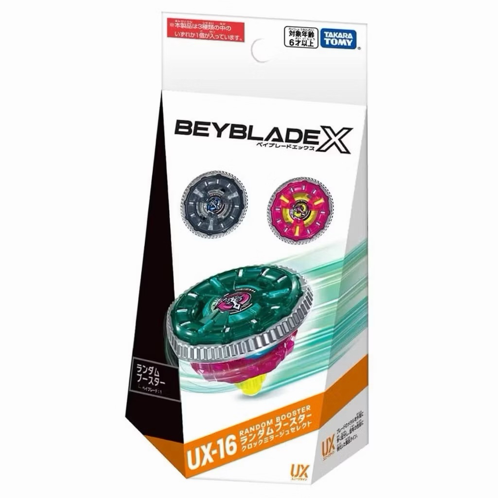 TAKARA TOMY BEYBLADE X UX-16 Random Booster ClockMirage Select 🚩เป็นกล่องซุ่มได้เบเบลท=1ชิ้น🚩