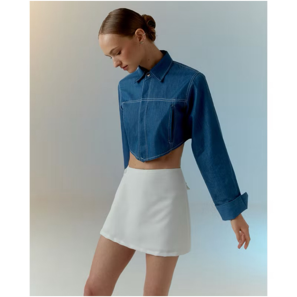 ส่งต่อ สภาพดีมาก ‼️ Dakota Skort จาก Studio Unknown กระโปรงกางเกงสีขาว เอว 28-29 นิ้ว