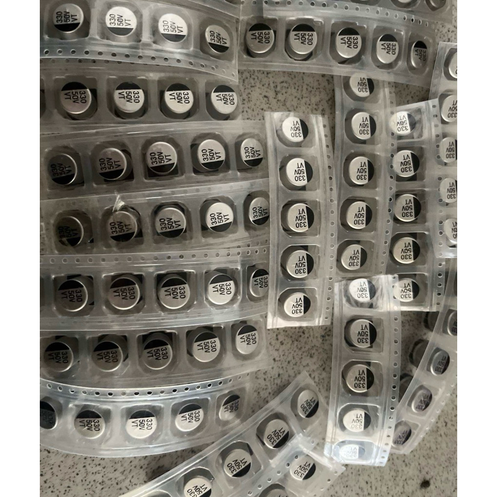 (จำนวน 10ชิ้น) SMD Capacitor คาปาซิเตอร์ 330UF 50V