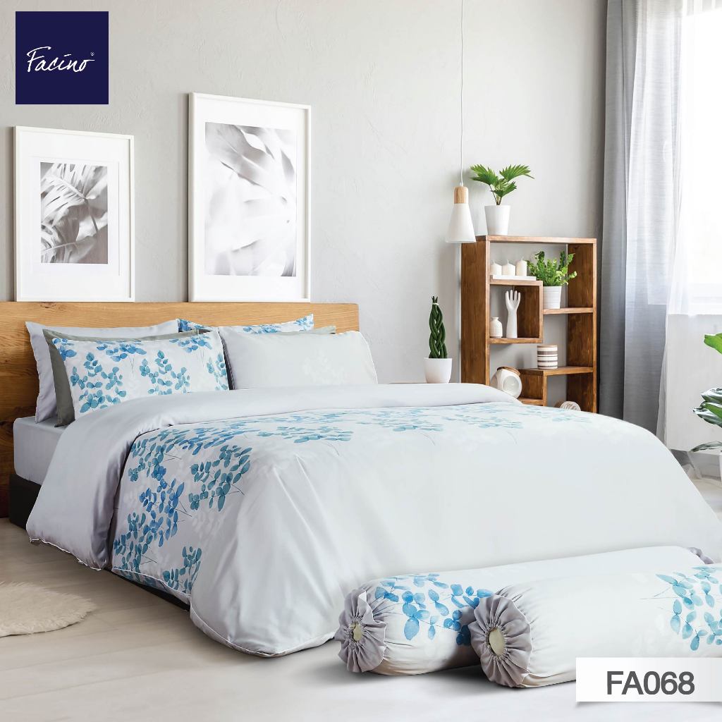 Facino ชุดผ้าปูที่นอน 6 ฟุต 5 ฟุต 5 ชิ้น (ไม่รวมผ้านวม) "MIX & MATCH YOUR OWN STYLE"