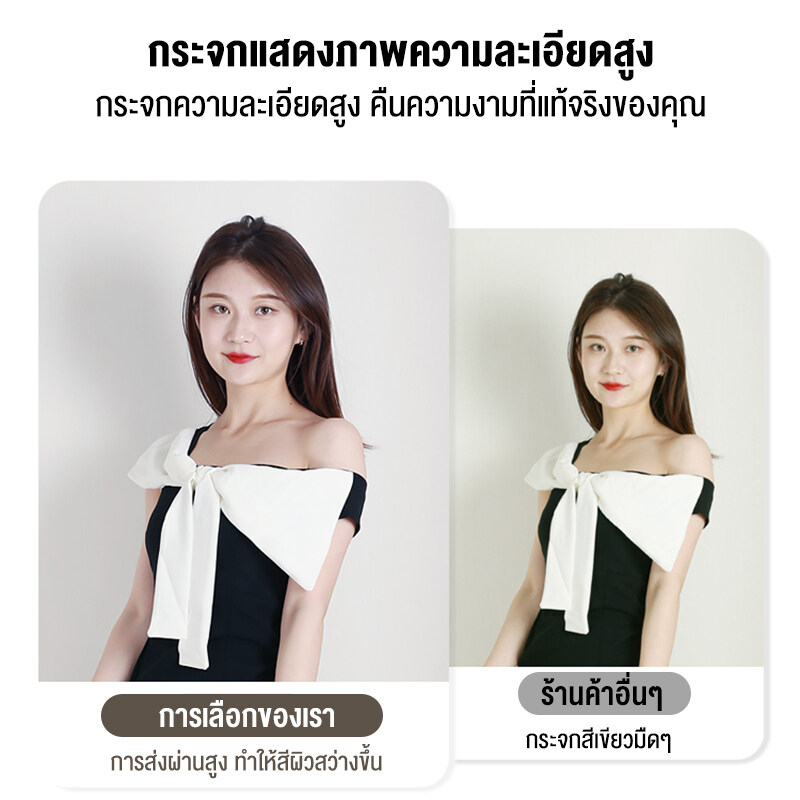 Reflexe กระจกห้องน้ำ กระจกติดผนัง HD ป้องกันหมอก 40*50/50*70/60*80 ซม ไม่ต้องเจาะผนัง เปลี่ยนสินค้าที่เสียหายได้ฟรี ราคา ถูกที่สุด ดีลบีเคเค แกลเลอรีภาพที่ 3