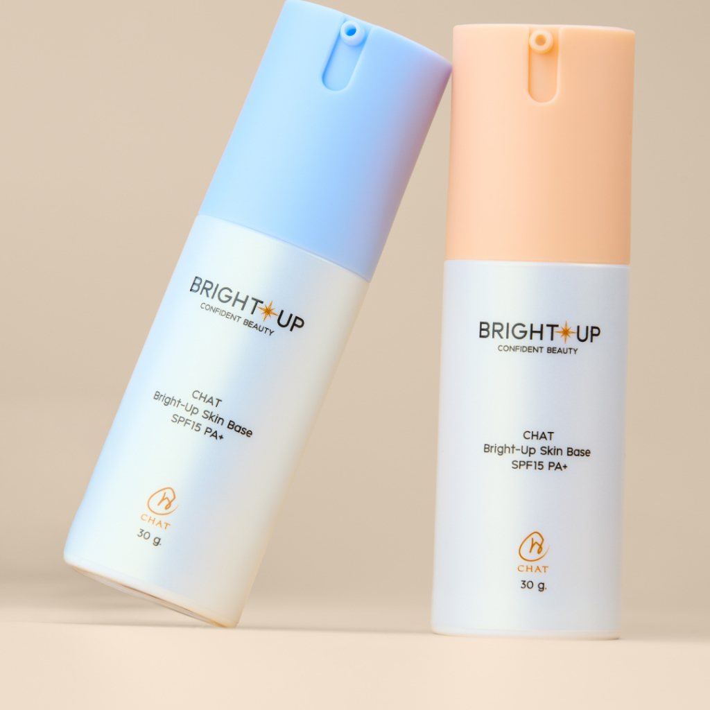 [มีโค๊ดส่วนลด] ไบรท์อัพเหมยตูน้องฉัตร CHAT Bright-Up Skin Base SPF15 PA+
