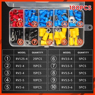 MUSCLE COW หางปลาชุดรวม 100 ชิ้น คละไซส์-สี ต่อสายไฟง่าย เหมาะงานไฟฟ้า