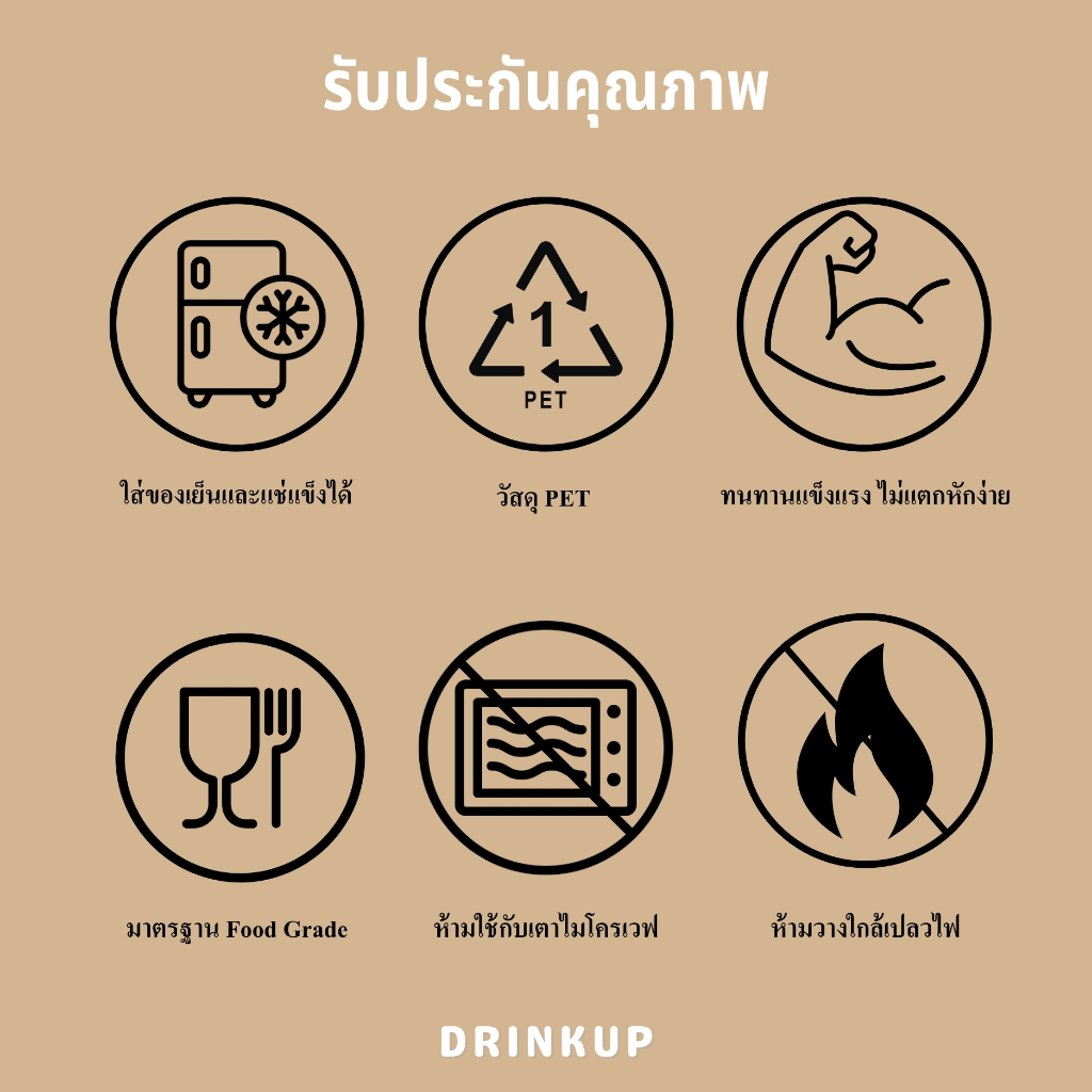 [50ใบ/แพ็ค] แก้วพลาสติก PET ทรงตรง 16oz พร้อมฝาทรงโดมกากบาท ขนาดปาก 98 mm คุณภาพดี ใสและเงาสวย เนื้อหนาพิเศษ - รูปที่ 4