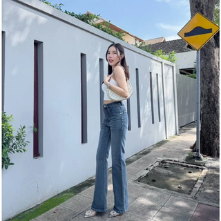 ยีนส์SARAN SR7019 กางเกงยีนส์ทรงขาม้า