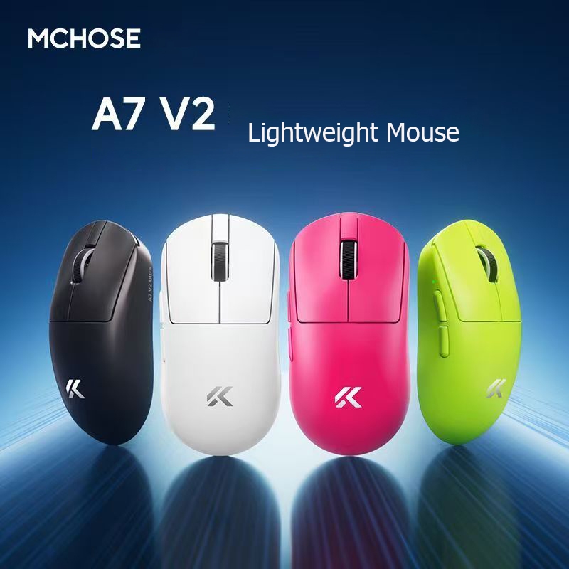 Mchose A7 Ultra/A7V2 Mouse Wireless Bluetooth PAW3395/PAW3950 เมาส์น้ําหนักเบา gpwแม่พิมพ์รุ่นเดียวกัน