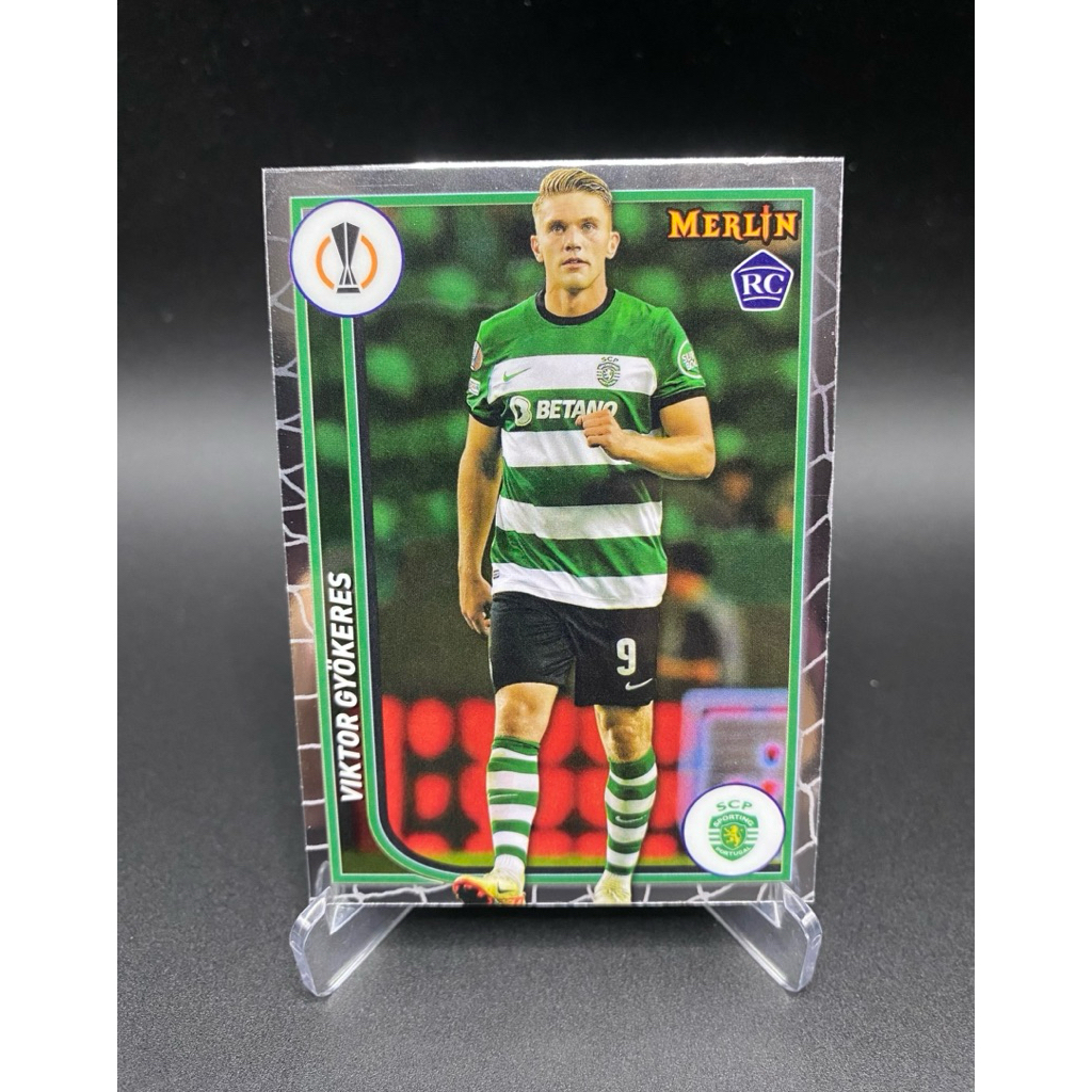 การ์ดฟุตบอล Viktor Gyokeres RC #113 2023-24 Topps Merlin