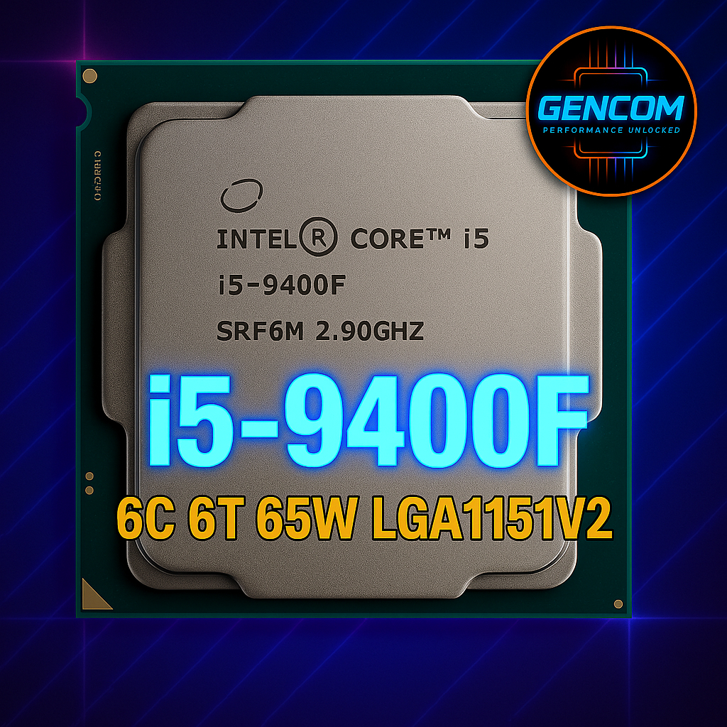 ซีพียู CPU Intel Core i5-9400F 6คอ 6เทรด 65W LGA 1151 ฟรีซิลิโคน1ซอง i5 9400F